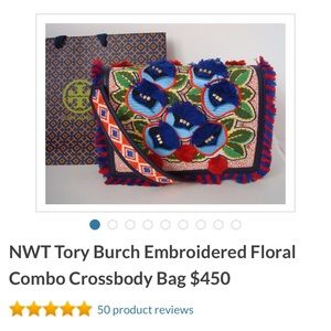 Tory Burch embroidered crossbody bag 🥳sale🥳🤩